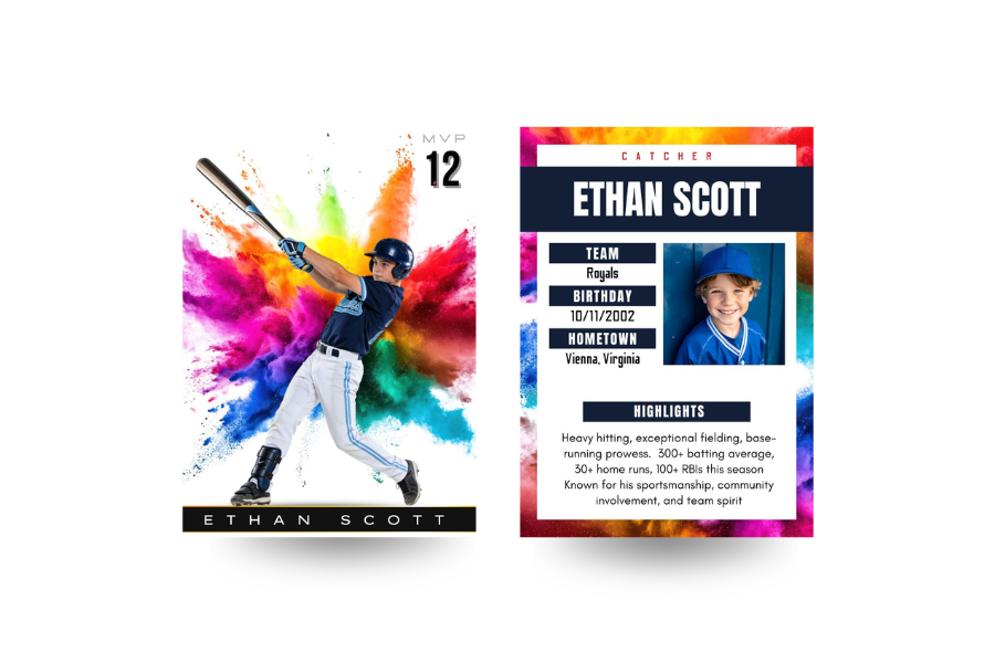 Color Blast Sports Card