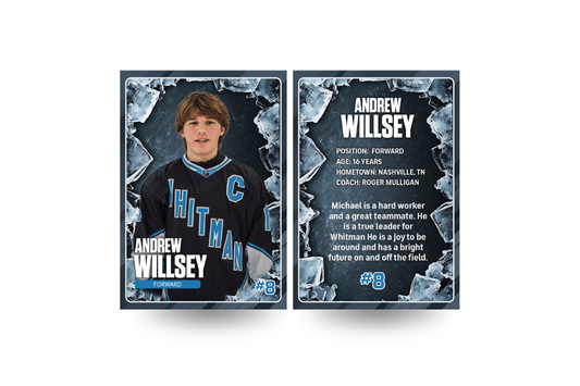 Cracked Ice Sports Card