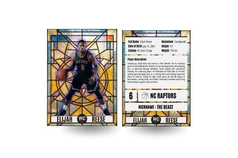 Mosaic Gold Sports Card
