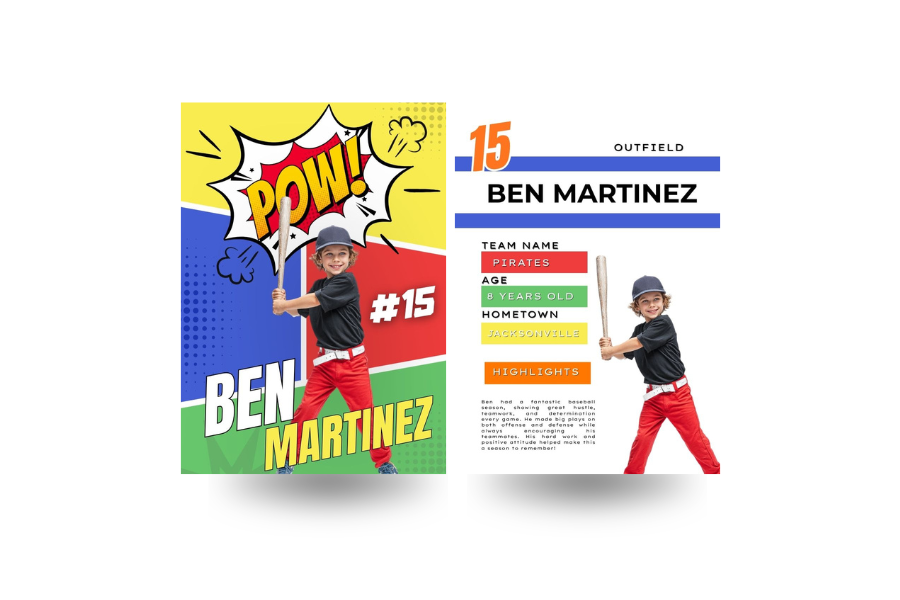 POW! Comic Sports Card