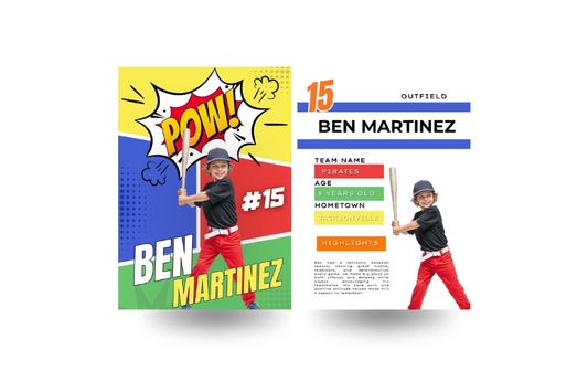 POW! Comic Sports Card