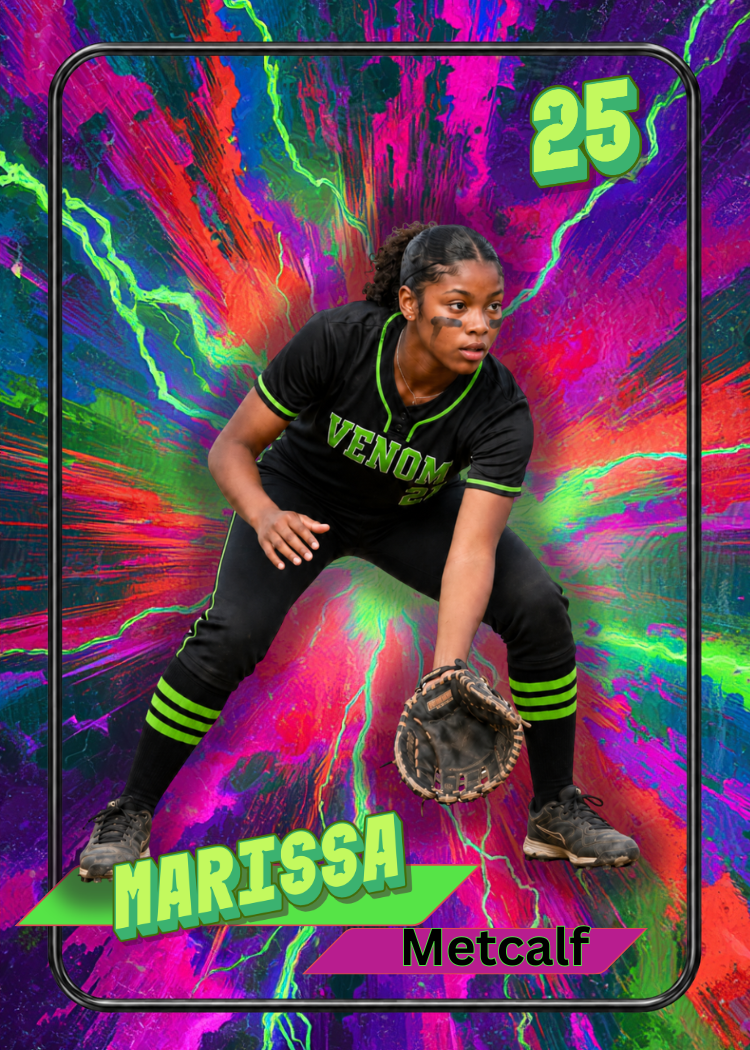 Neon Splash Sports Card