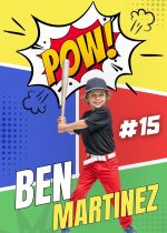 POW! Comic Sports Card