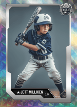 Silver Holographic Sports Card