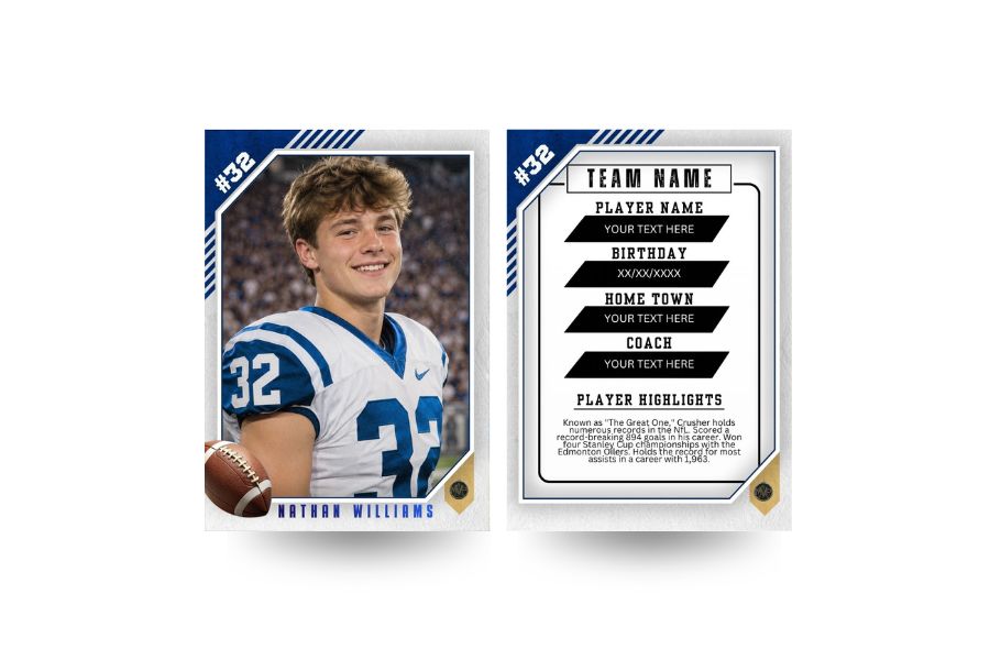 Game Day Blue Trading Card - Image 3